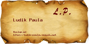 Ludik Paula névjegykártya